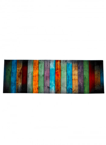 Striped Pattern Anti-Skid Doormat Multicolour 60 x 180centimeter