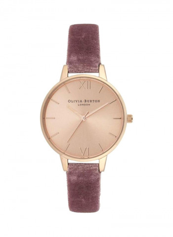 Women's Burton SUNDL Leather Analog Watch OB16DE03