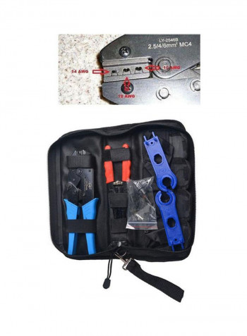 MC4 Solar Terminal Crimping Tool Set Multicolour 25 x 25 x 25cm