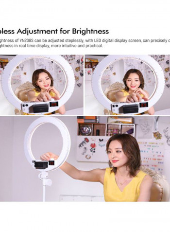 Bi-Colour LED Photography Ring Light 48.5x6.1x42centimeter White