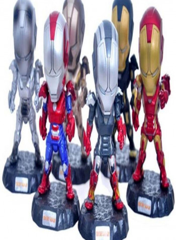 6-Piece Iron Man Hand Model Doll Toy Set 10centimeter