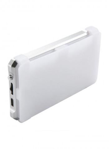 Photography Light With OLED Display For Canon/Nikon DSLR Camera 125.7x70x10.3millimeter White