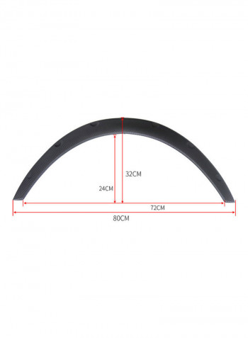 4-Piece Carbon fiber Universal Car Wheel Fender for Widening Wheels