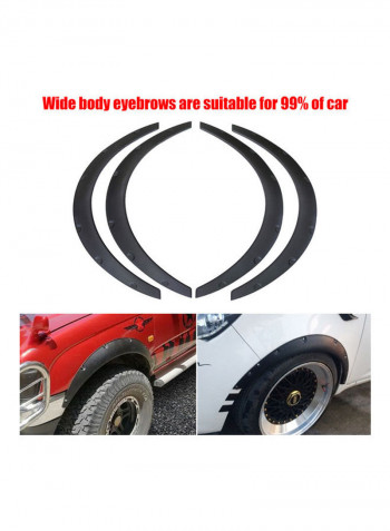 4-Piece Carbon fiber Universal Car Wheel Fender for Widening Wheels