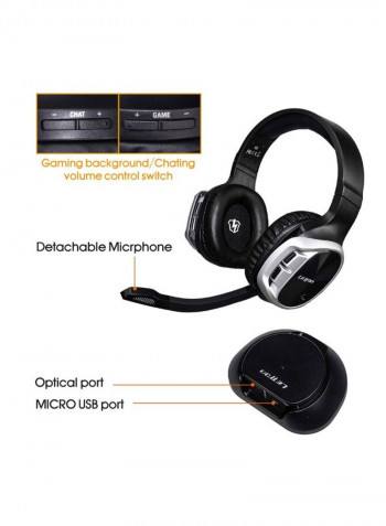 Stereo Over-Ear Gaming Headset With Noise Canceling MicrophoneFor PS4/PS5/XOne/XSeries/NSwitch/PC