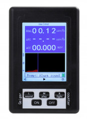 Portable Electromagnetic Radiation Detector Tester Black