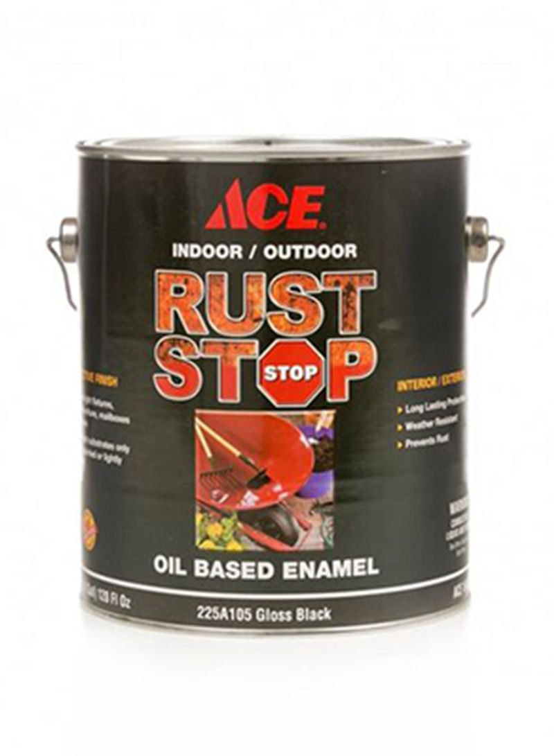Rust Stop Enamel Paint Black 3700ml