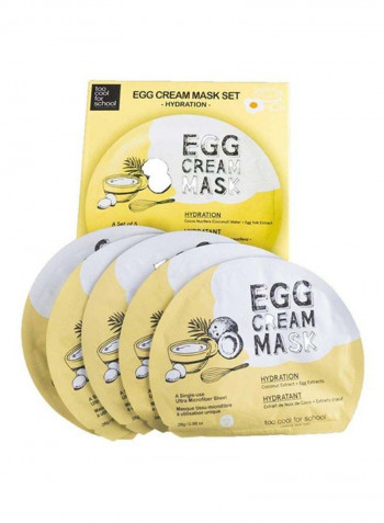 5-Piece Egg Cream Mask 0.98ounce