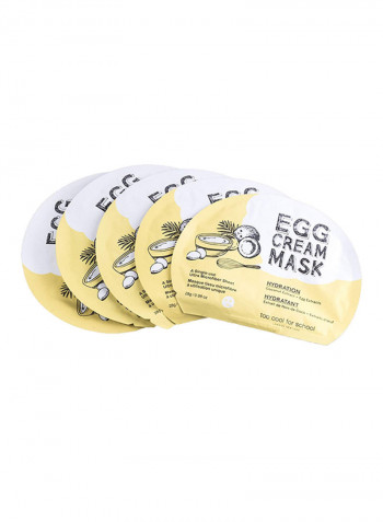 5-Piece Egg Cream Mask 0.98ounce