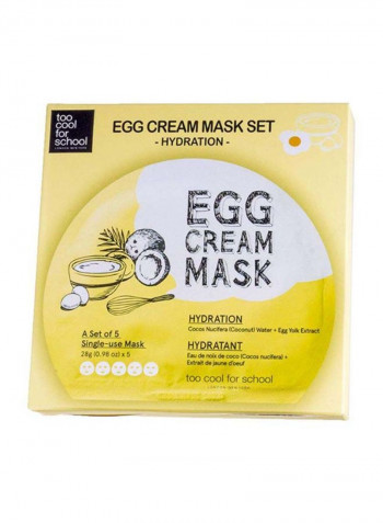 Egg Cream Mask Hydration Set, 28 g 28g