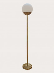 Frosted Glass Globe Floor Lamp Gold/White 16.4x13.7x12.6inch