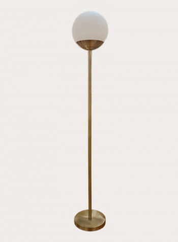 Frosted Glass Globe Floor Lamp Gold/White 16.4x13.7x12.6inch