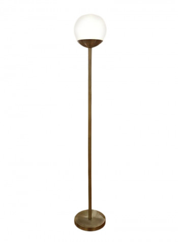 Frosted Glass Globe Floor Lamp Gold/White 16.4x13.7x12.6inch