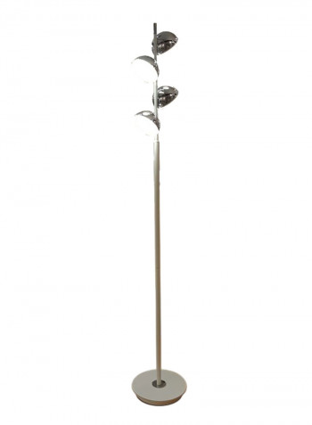 Maxx LED Floor Lamp Silver 23x23x150cm