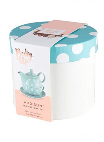 4-Piece Tea Set Blue/White