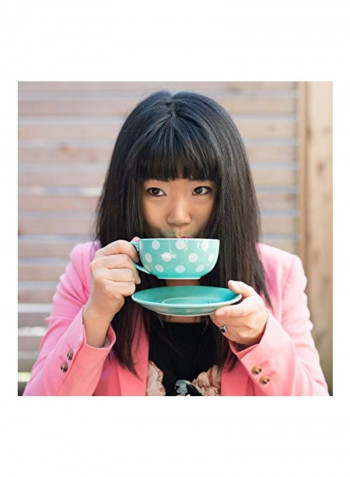 4-Piece Tea Set Blue/White