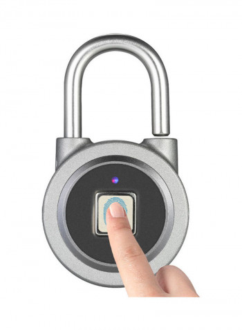 Bluetooth Fingerprint Smart Keyless Lock Silver