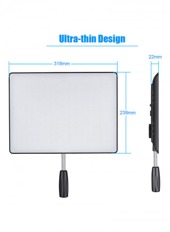 Temperature LED Video Photography Light YN600 Black
