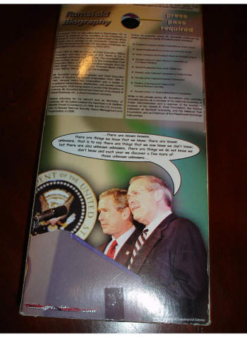 Donald Rumsfeld Talking 12-Inch Doll