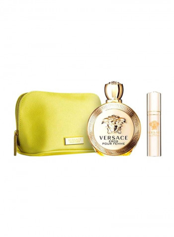 طقم هدايا إيروس EDP من 3 قطع (زجاجة 100 مل) (وزجاجة صغيرة 10 مل) Eros EDP 100 ml, Mini EDP 10مل