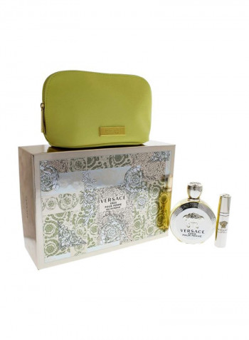 طقم هدايا إيروس EDP من 3 قطع (زجاجة 100 مل) (وزجاجة صغيرة 10 مل) Eros EDP 100 ml, Mini EDP 10مل