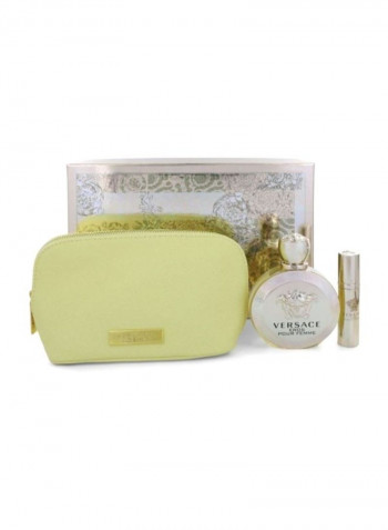 طقم هدايا إيروس EDP من 3 قطع (زجاجة 100 مل) (وزجاجة صغيرة 10 مل) Eros EDP 100 ml, Mini EDP 10مل