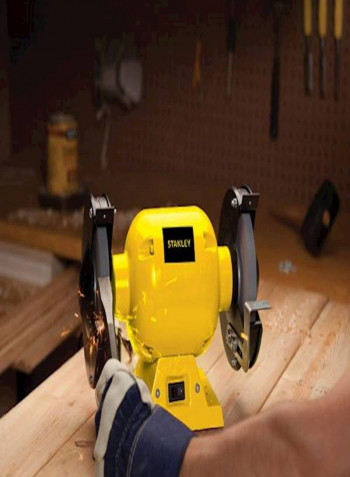 Bench Grinder Yellow/Black 340x170x200millimeter