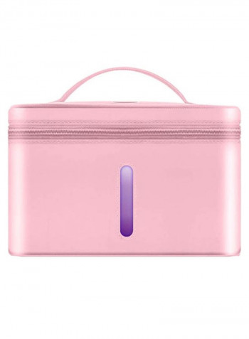 Portable LED Ultraviolet Cleaning Bag Pink 26.5centimeter