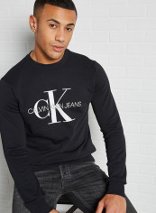 Elastic Hem Long Sleeve Sweatshirt Ck Black reviews Elastic Hem Long Sleeve Sweatshirt Ck Black