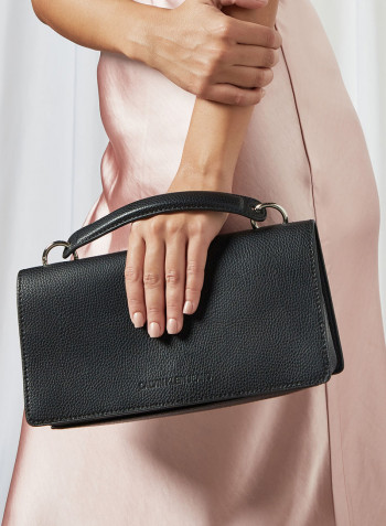 Flap Crossbody Bag Black