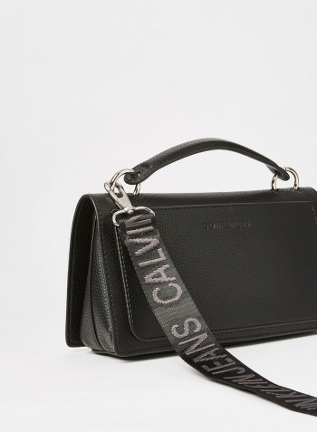Flap Crossbody Bag Black