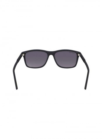 Full Rimmed Modified Rectangular Frame Sunglasses - Lens Size: 56 mm
