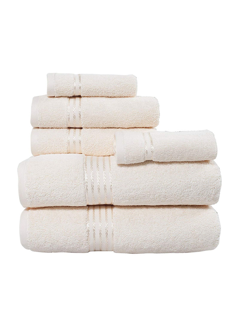 6-Piece Soft Towel Ivory