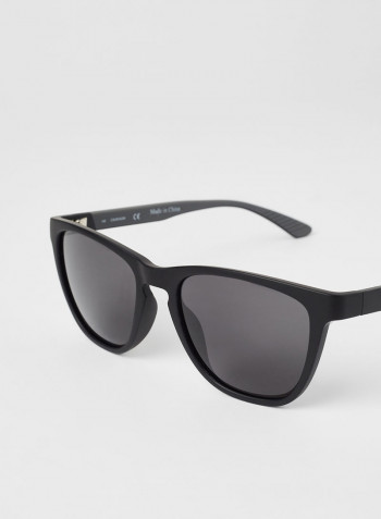 Men's Full Rimmed Modified Square Frame Sunglasses - Lens Size: 53 mm