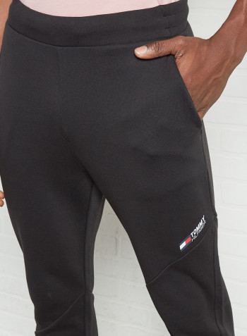 Terry Logo Sweatpants Black
