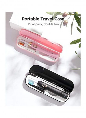 Dual Electric Travel Toothbrush Set Multicolour