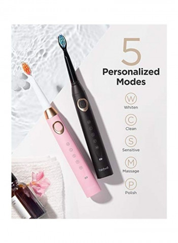 Dual Electric Travel Toothbrush Set Multicolour