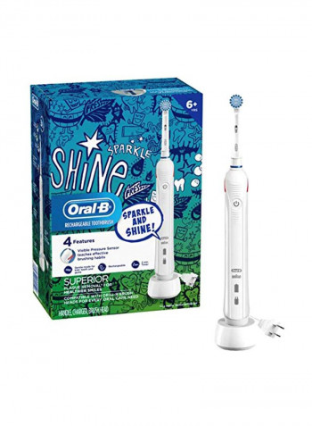 Soparkle And Shine Electric Toothbrush Set White