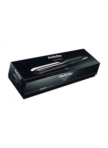 Ceramic Coating Hair Straightener Rose Gold/Black 23 cmx13 cmx6cm
