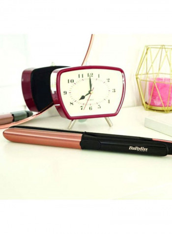 Ceramic Coating Hair Straightener Rose Gold/Black 23 cmx13 cmx6cm