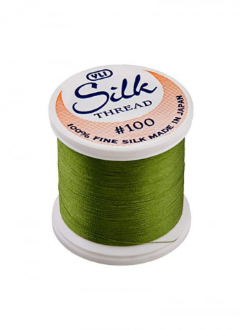Silk Thread Spool Green 200meter