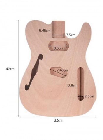 Wood Unfinished Guitar Body