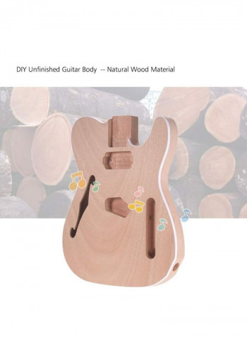 Wood Unfinished Guitar Body
