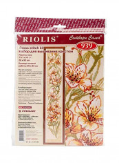 Parrot Flower Counted Cross Stitch Kit Green/Red/Orange