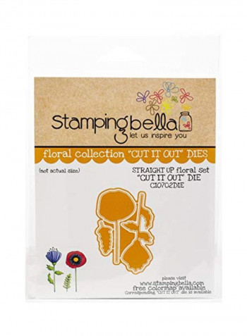 Straight Up Floral Die Cuts Yellow/White