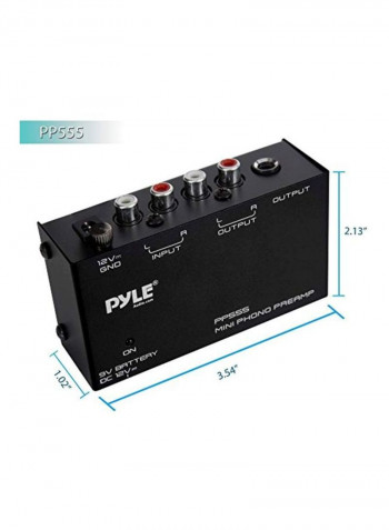Phono Turntable Preamp B00BG2H95K Black