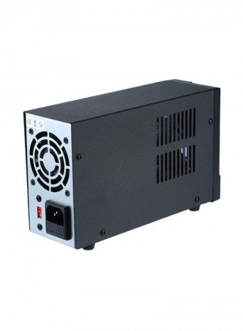 3-Digit LED Display High Precision Adjustable Mini Power Supply Black