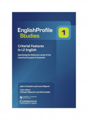 Criterial Features In L2 English: Specifying The Reference Levels Of The Common European Framework Paperback