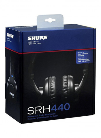 Professional Studio Bluetooth Wireless Over-Ear Headphones Black