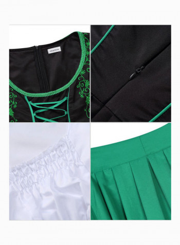 Women's Classic Dress Three Pieces Suit Green